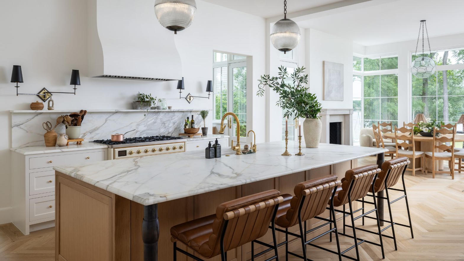 Clean modern kitchen interior