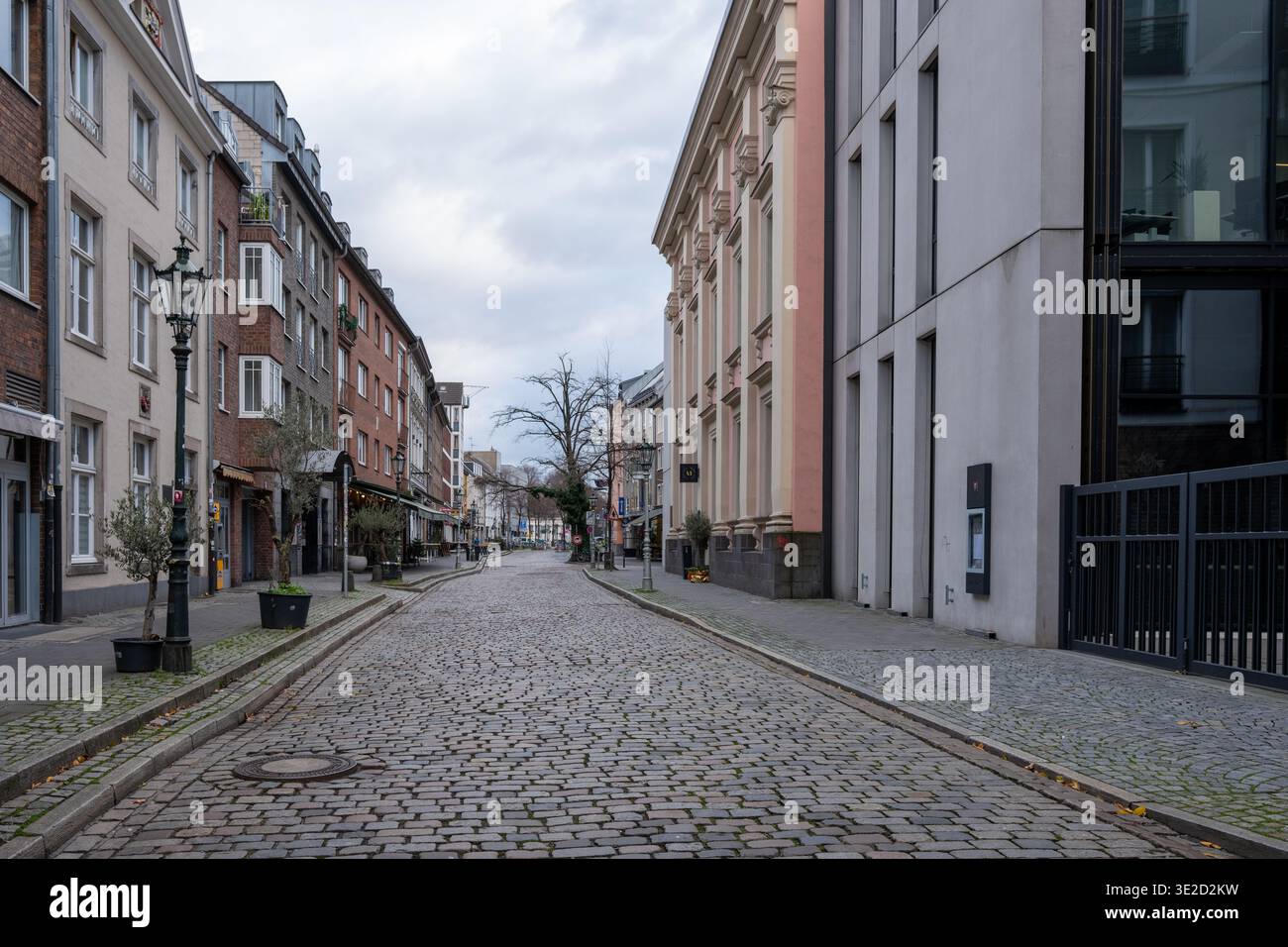 European residential street